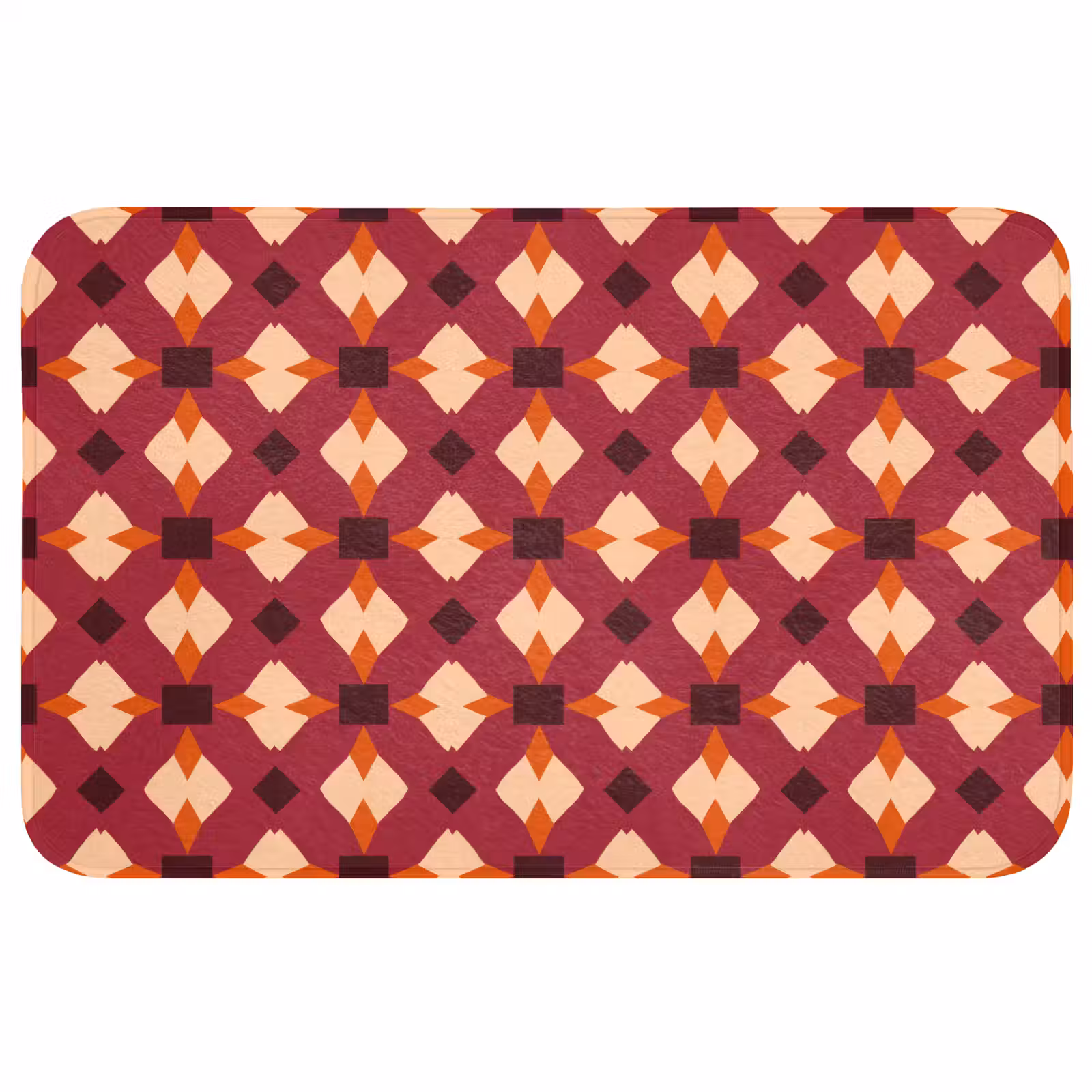 Badmat - Retro - Patroon - Kleurrijk — 1