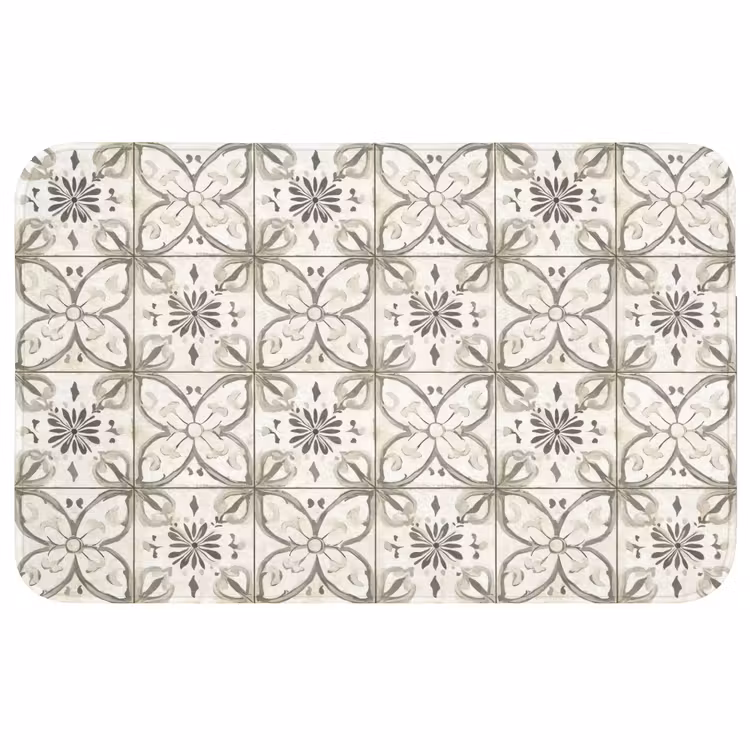 Badmat - Antiek - Tegel - Beige — 1