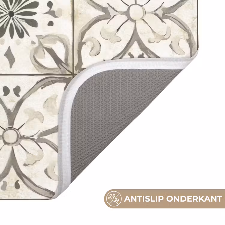 Badmat - Antiek - Tegel - Beige — 3