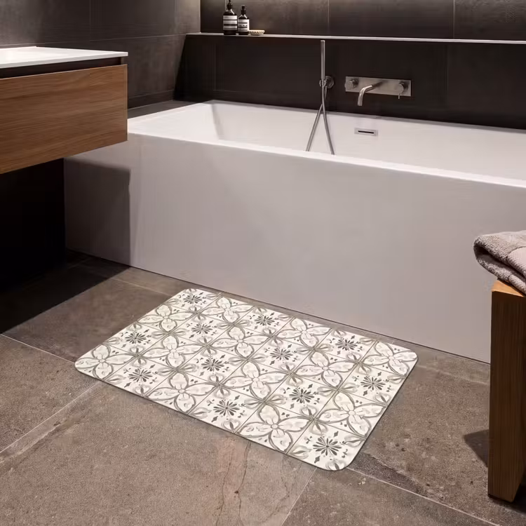 Badmat - Antiek - Tegel - Beige — 4