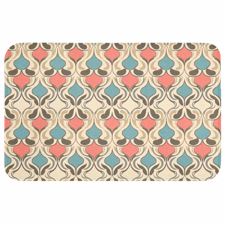 Badmat - Barok - Retro - Kleurrijk — 1