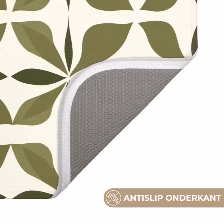 Badmat - Botanisch - Retro - Groen — 3