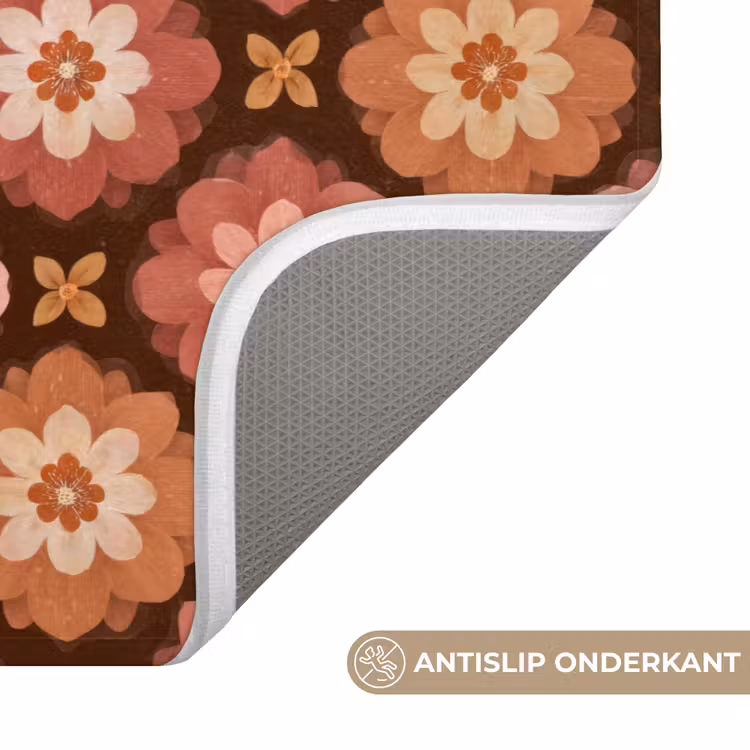 Badmat - Geometrisch - Bloemen - Kleurrijk — 3