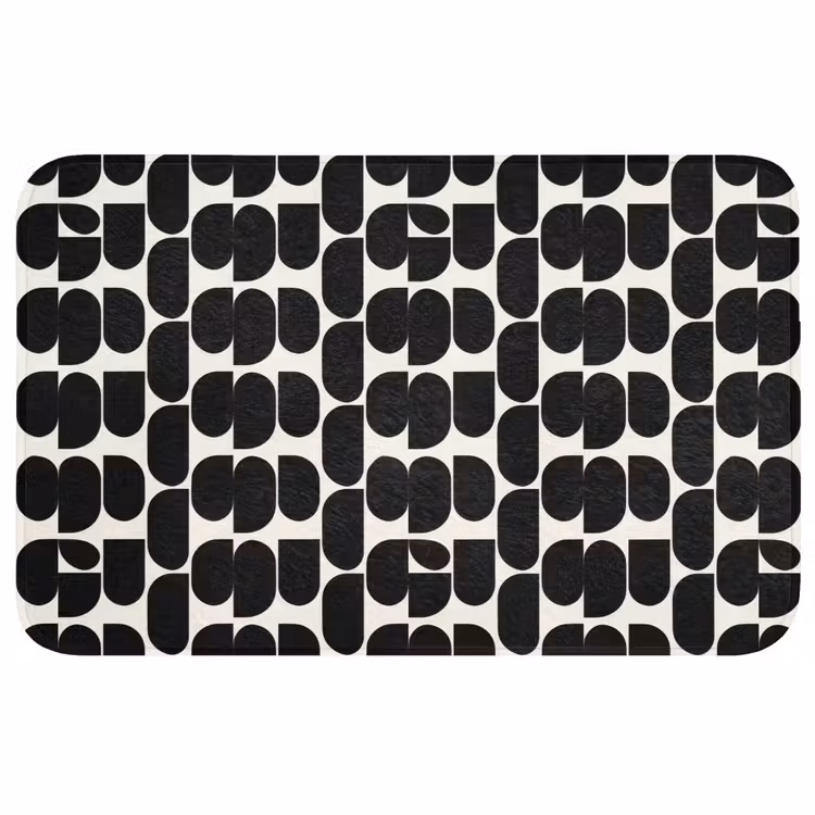 Badmat - Modern - Patroon - Zwart — 1
