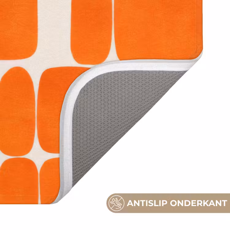 Badmat - Patroon - Retro - Oranje — 3