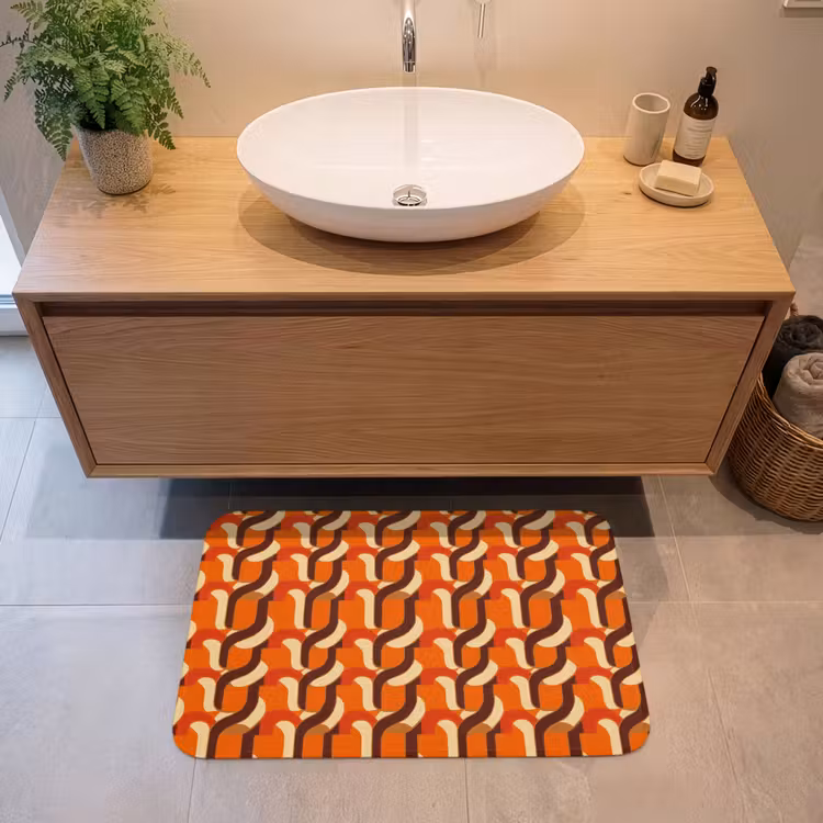 Badmat - Retro - Modern - Kleurrijk — 2