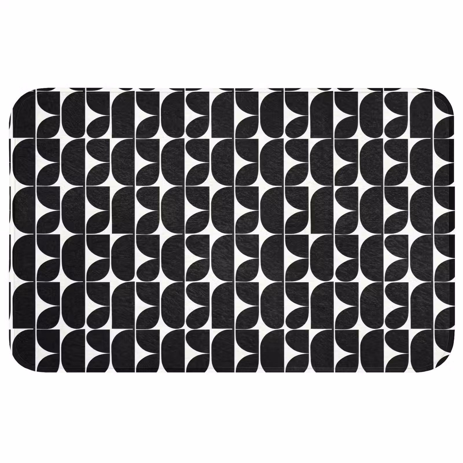 Badmat - Modern - Geometrisch - Zwart — 1