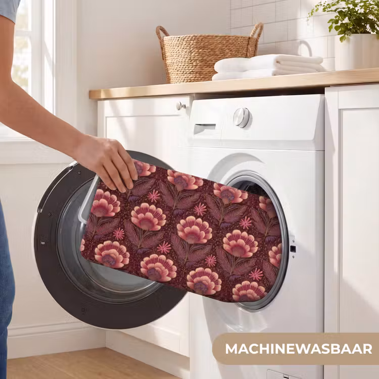Badmat - Bloemen - Waaier - Paars — 7