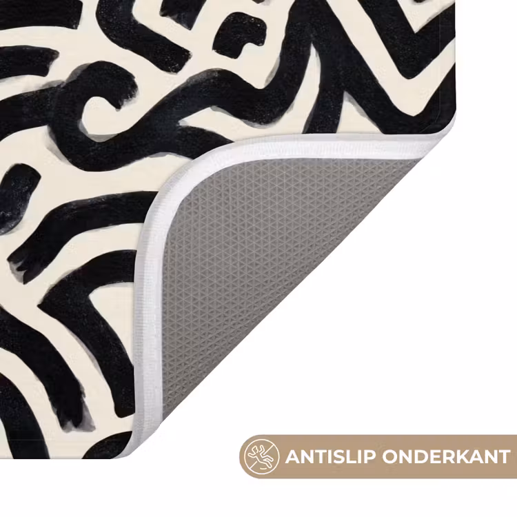 Badmat - Modern - Abstract - Zwart — 3