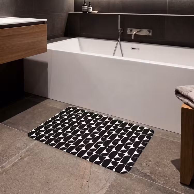 Badmat - Modern - Geometrisch - Zwart — 4