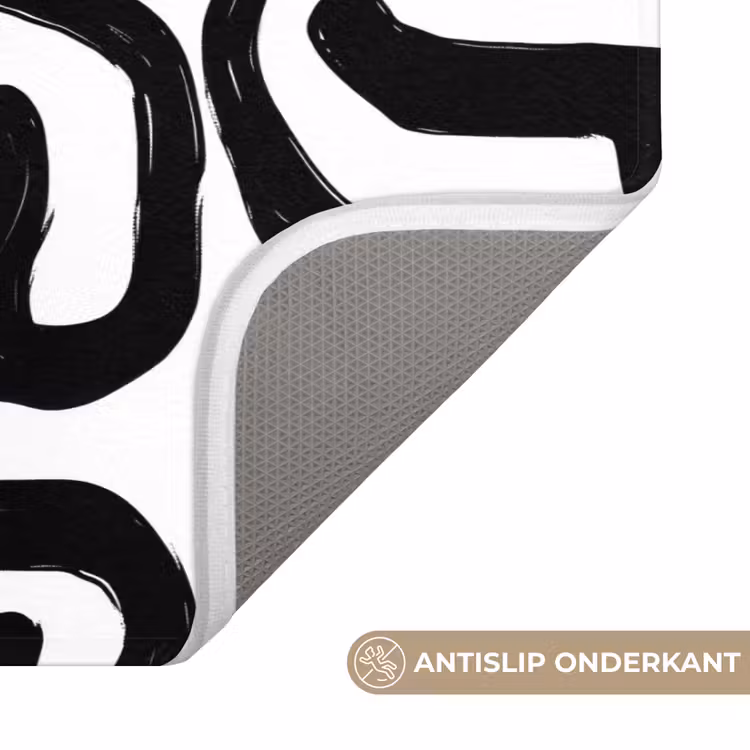 Badmat - Modern - Lijnen - Zwart — 3