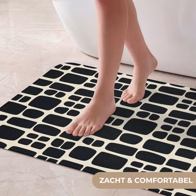 Badmat - Modern - Organisch - Zwart — 5