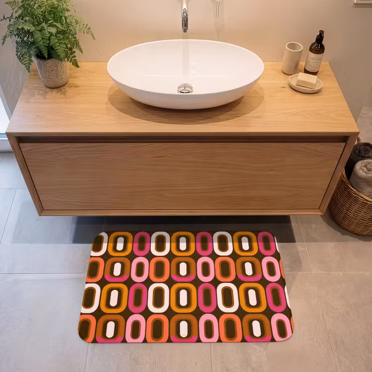 Badmat - Modern - Retro - Kleurrijk — 2