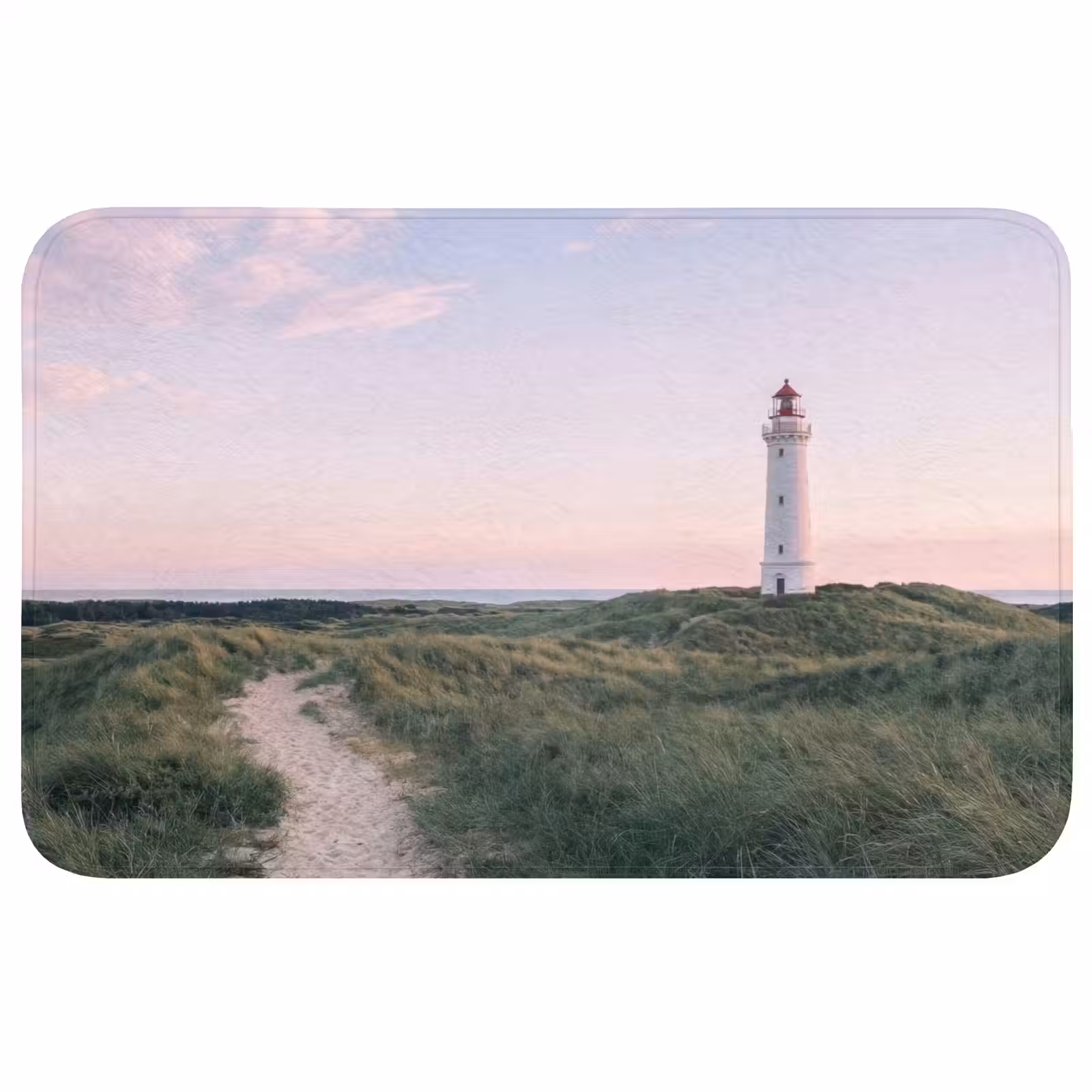 Badmat - Vuurtoren - Duinlandschap - Zee — 1