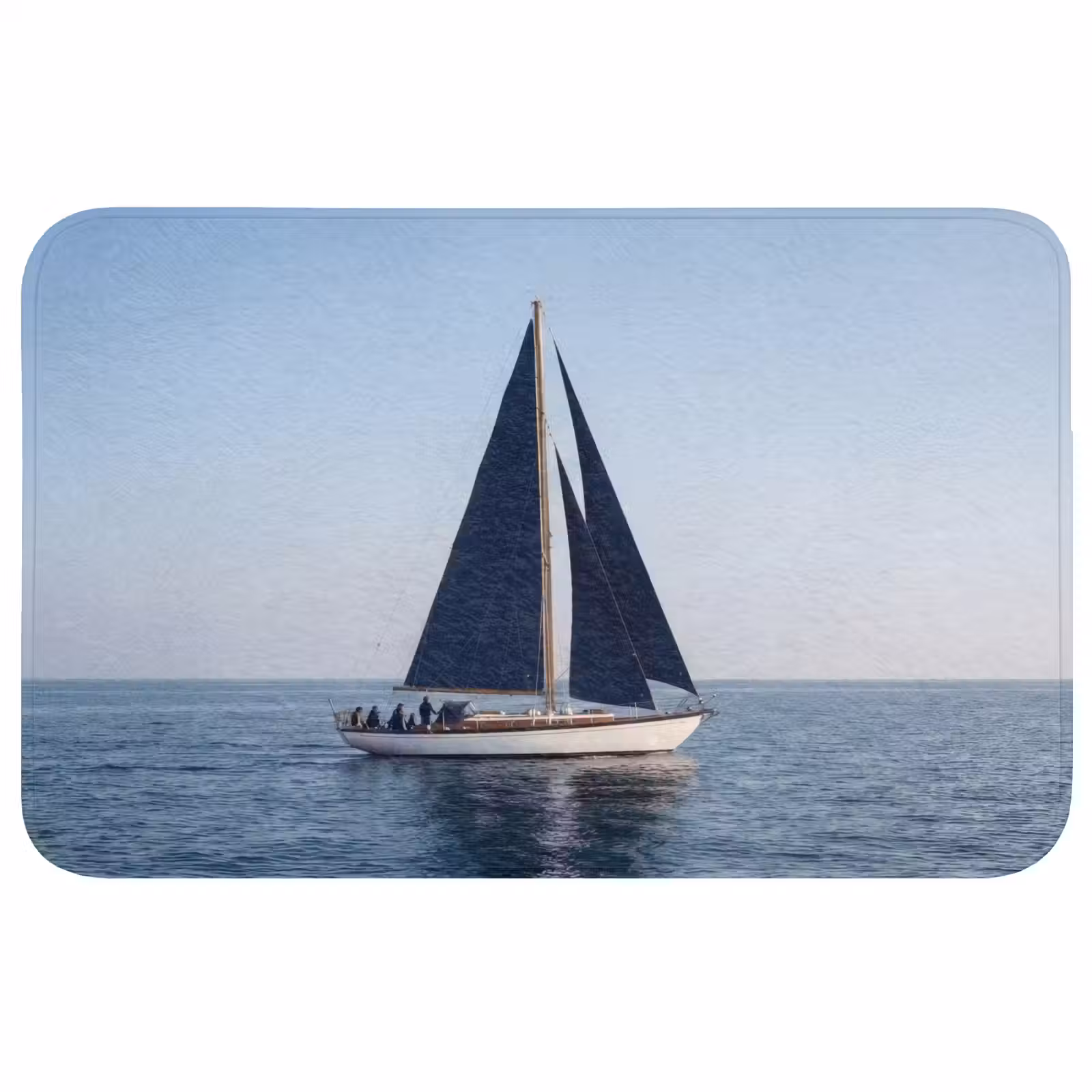 Badmat - Zeilboot - Zee - Blauw — 1