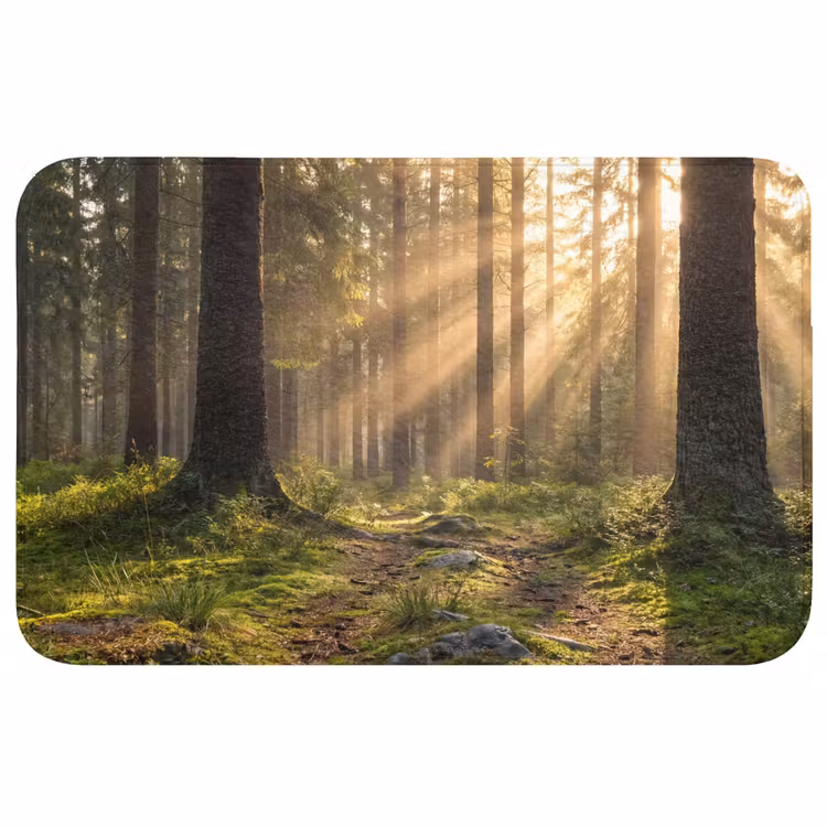 Badmat - Bos - Zonlicht - Gras — 1