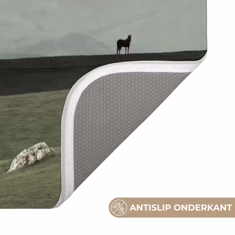 Badmat - Grijs - Berg - Paarden — 3