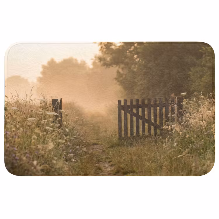 Badmat - Hek - Natuur - Mist - Veld — 1