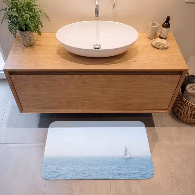 Badmat - Horizon - Zeilboot - Zee — 2