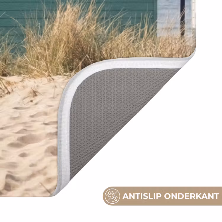 Badmat - Strand - Huisjes - Kleurrijk - Duinen — 3