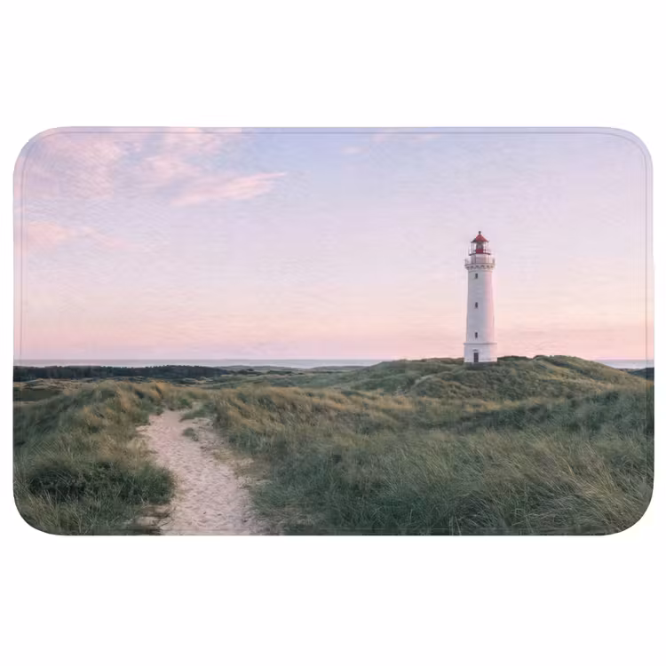 Badmat - Vuurtoren - Duinlandschap - Zee — 1