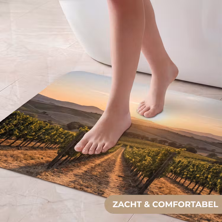 Badmat - Wijngaard - Zonsondergang - Landschap — 5
