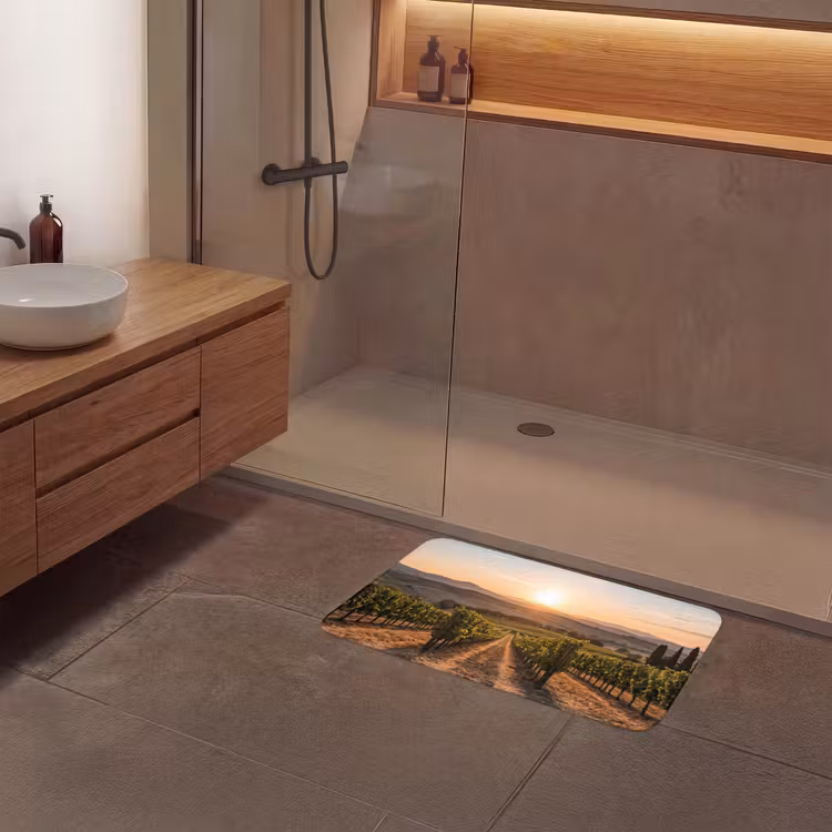 Badmat - Wijngaard - Zonsondergang - Landschap — 6