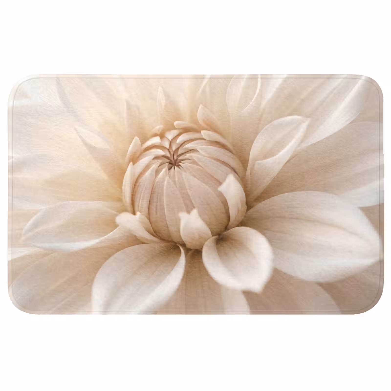 Badmat - Bloem - Dahlia - Wit — 1