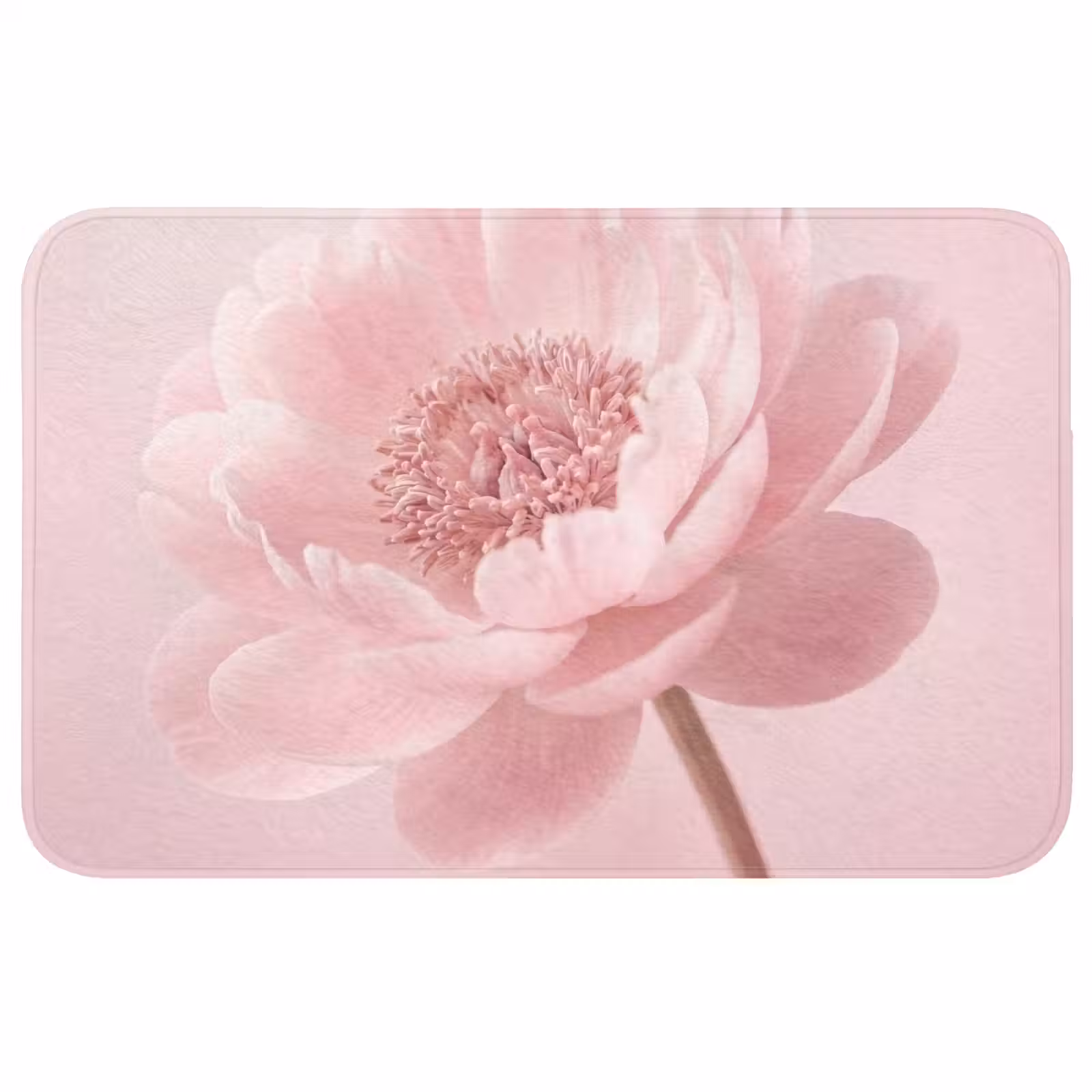 Badmat - Bloem - Pioenroos - Roze — 1
