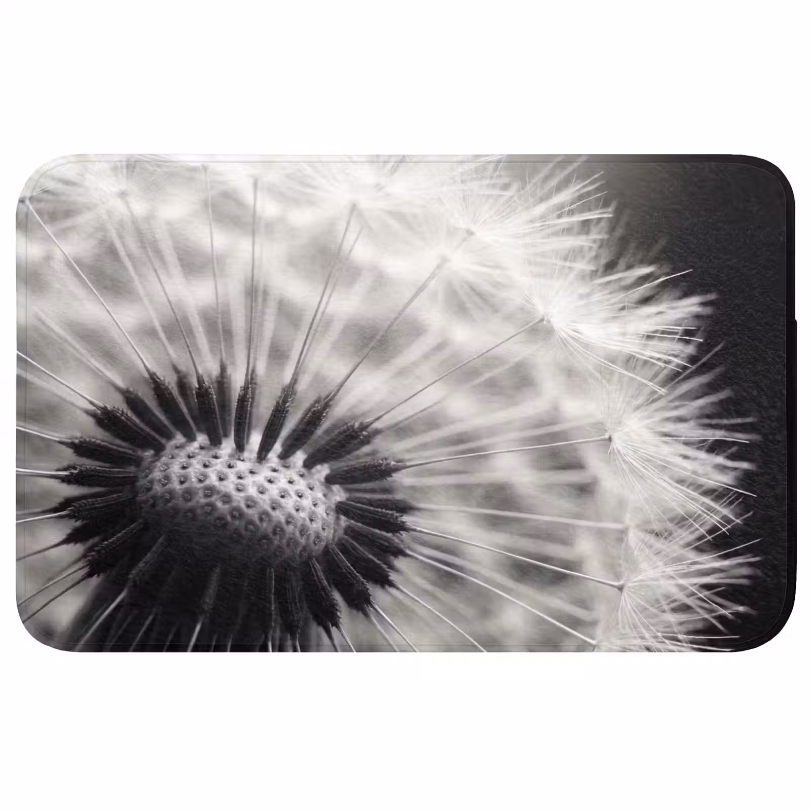 Badmat - Paardenbloem - Zwart - Wit — 1