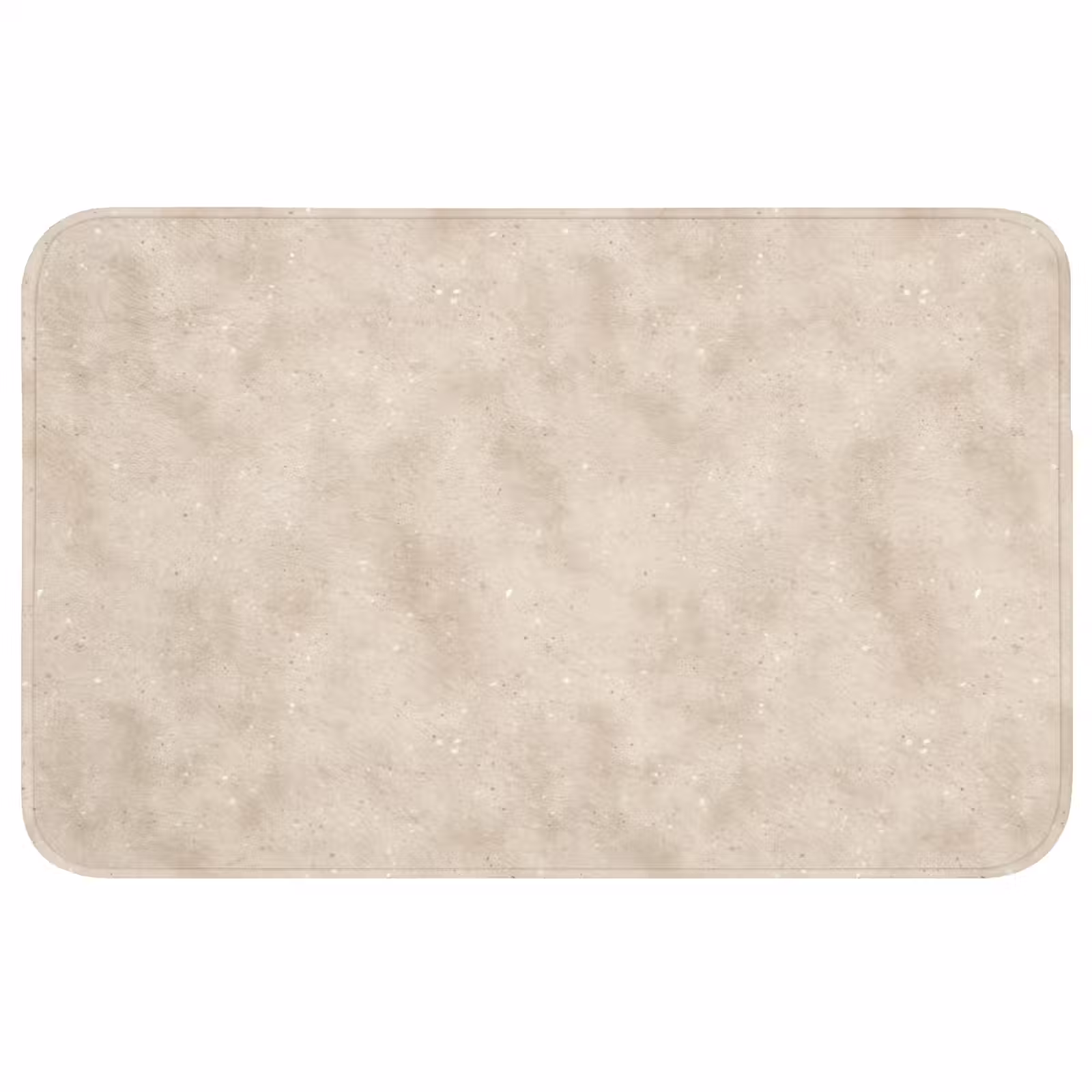 Badmat - Structuur - Spikkels - Beige — 1
