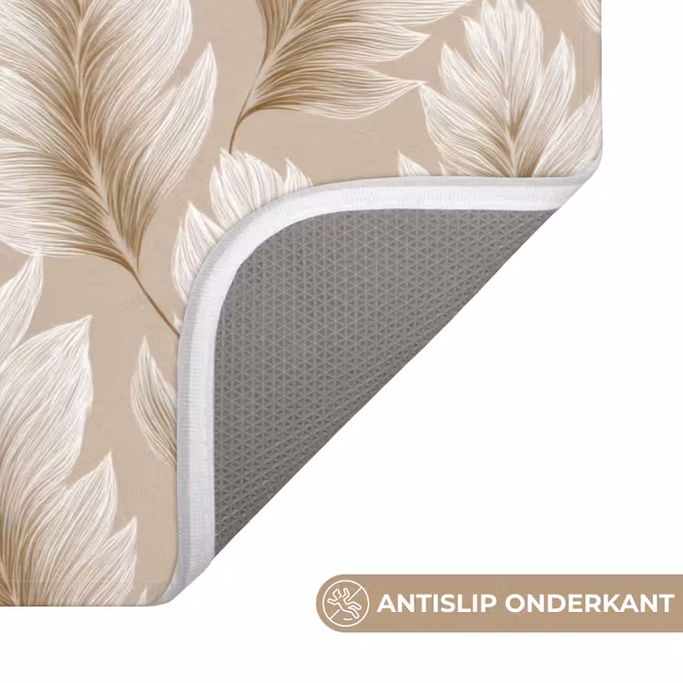 Badmat - Botanisch - Patroon - Beige — 3