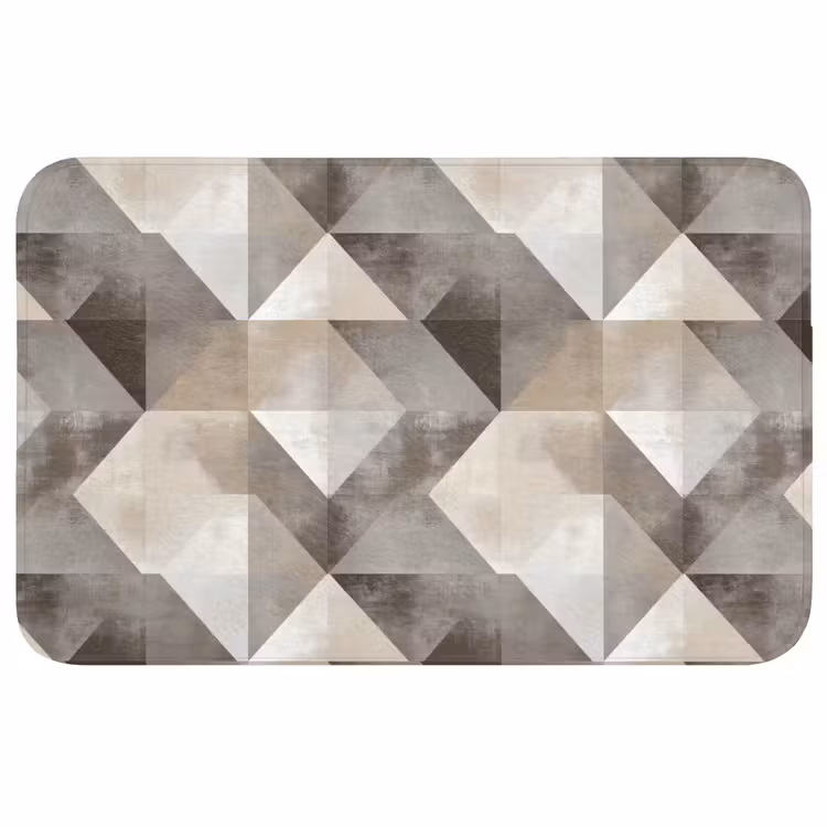 Badmat - Geometrisch - Motief - Aardetinten — 1