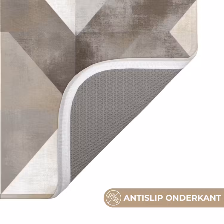 Badmat - Geometrisch - Motief - Aardetinten — 3