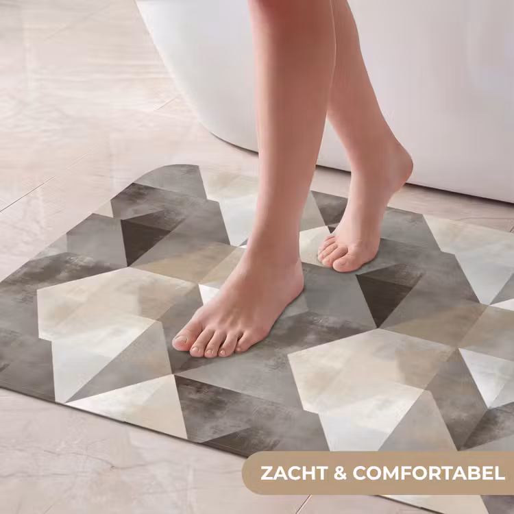 Badmat - Geometrisch - Motief - Aardetinten — 5