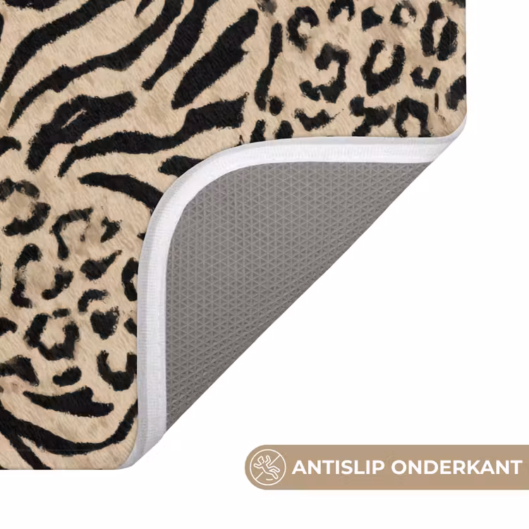 Badmat - Giraf - Zebra - Motief - Bruin — 3