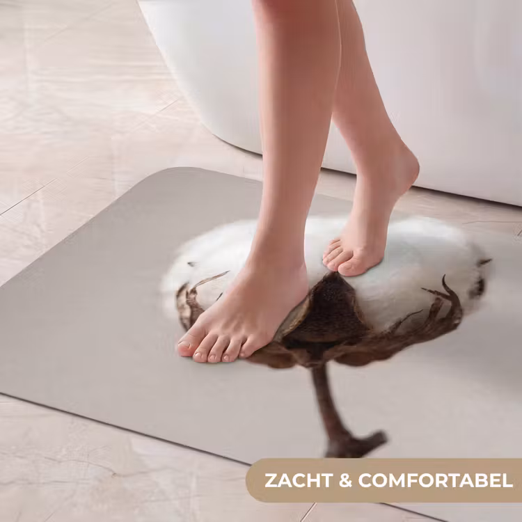 Badmat - Katoenbol - Minimalistisch - Wit — 5