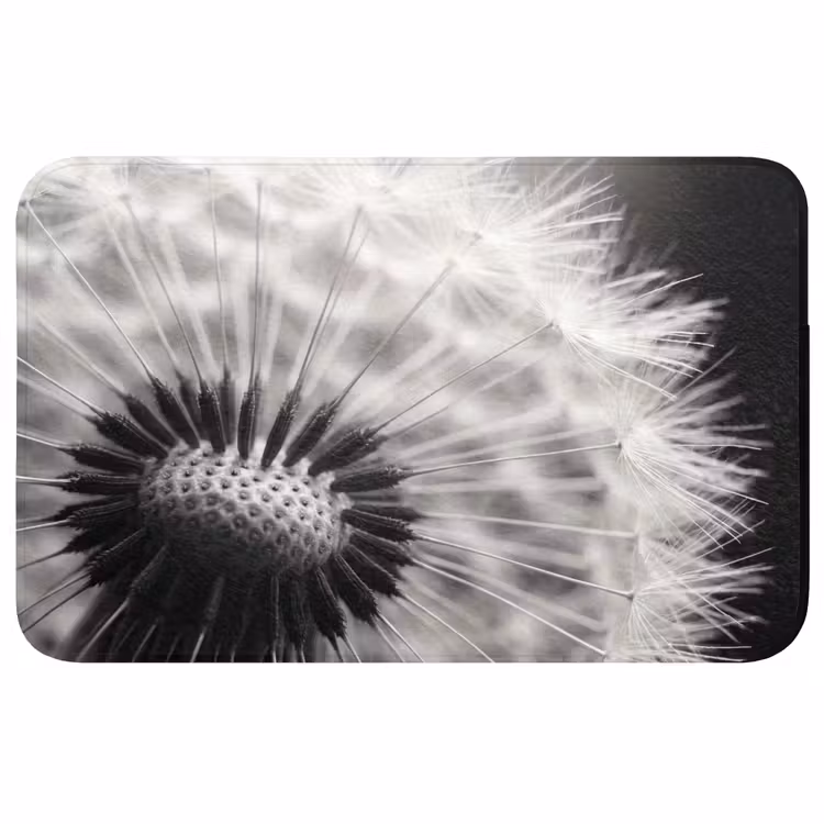 Badmat - Paardenbloem - Zwart - Wit — 1