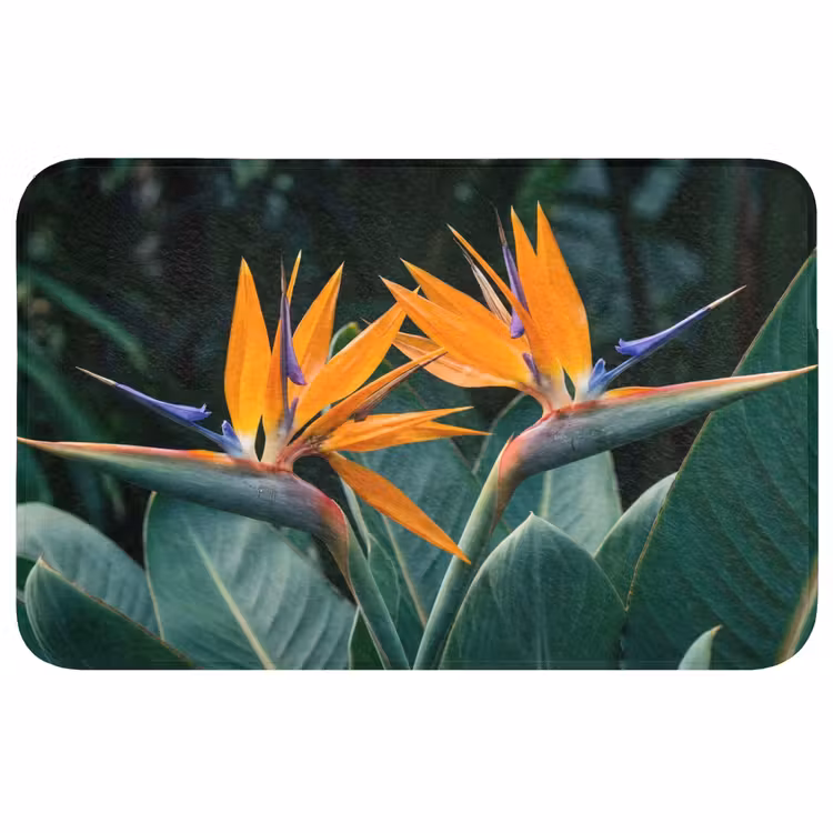 Badmat - Paradijsvogel - Bloem - Exotisch — 1