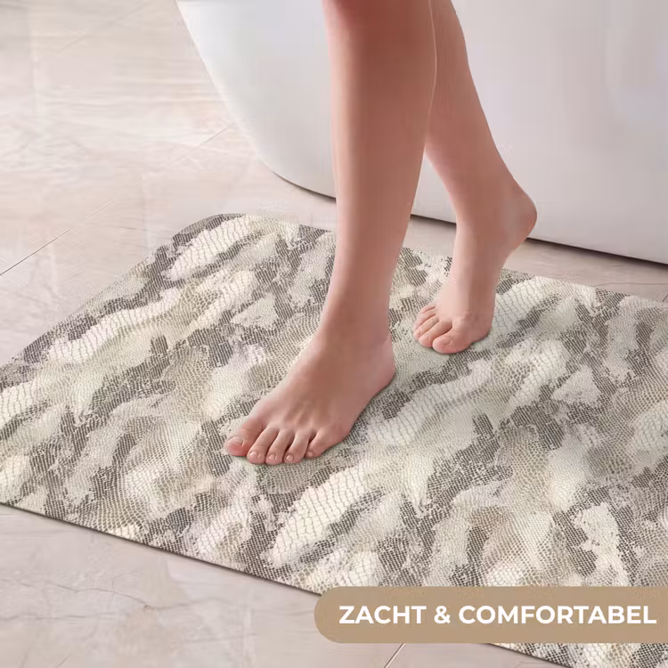Badmat - Slang - Patroon - Taupe — 5