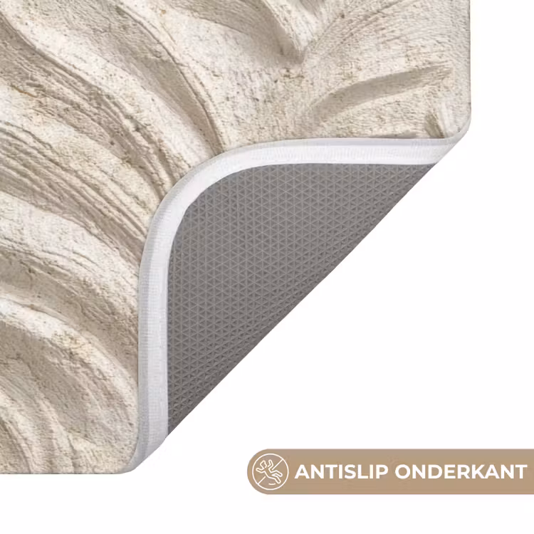 Badmat - Textuur - Reliëf - Beige — 3