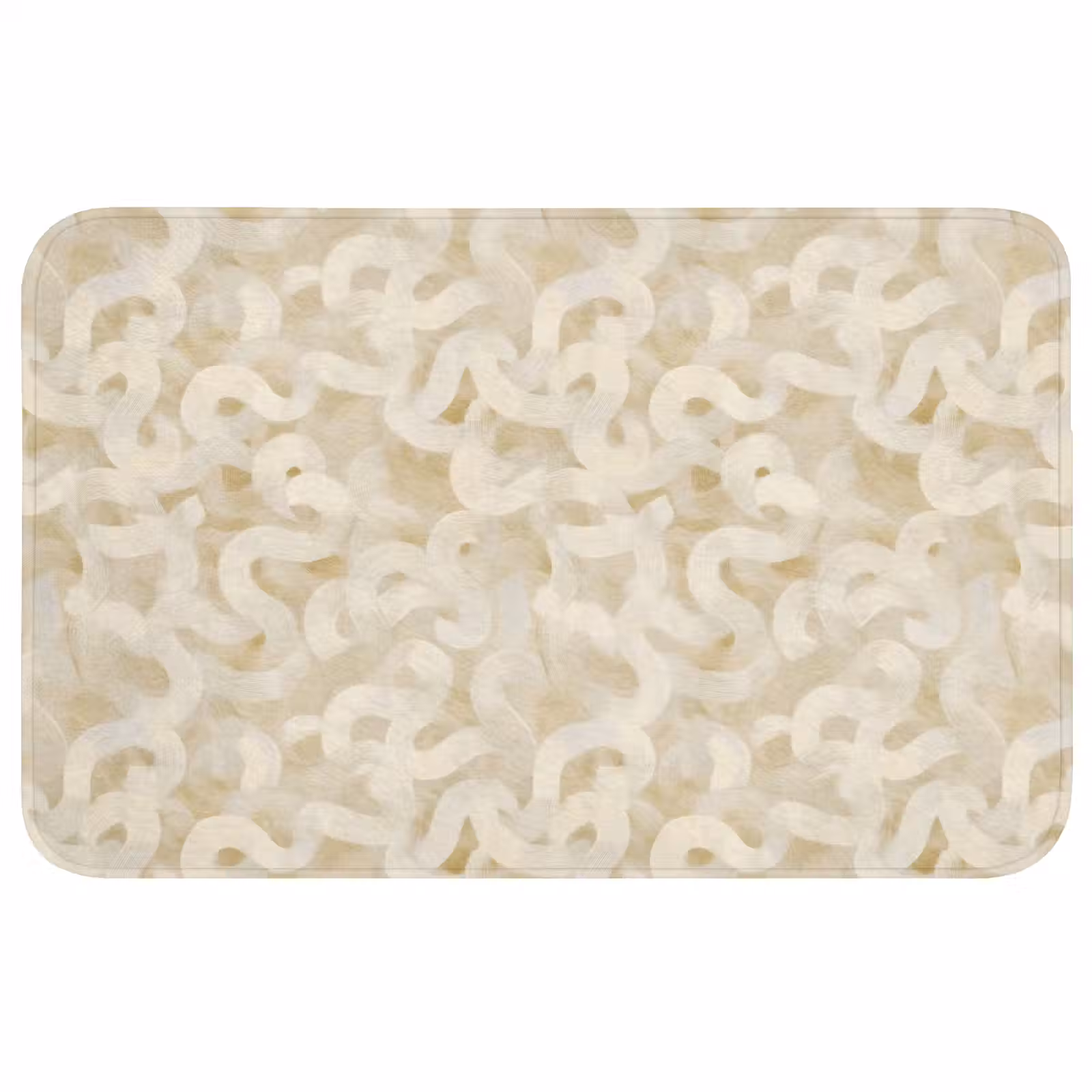 Badmat - Abstract - Lijnen - Beige — 1