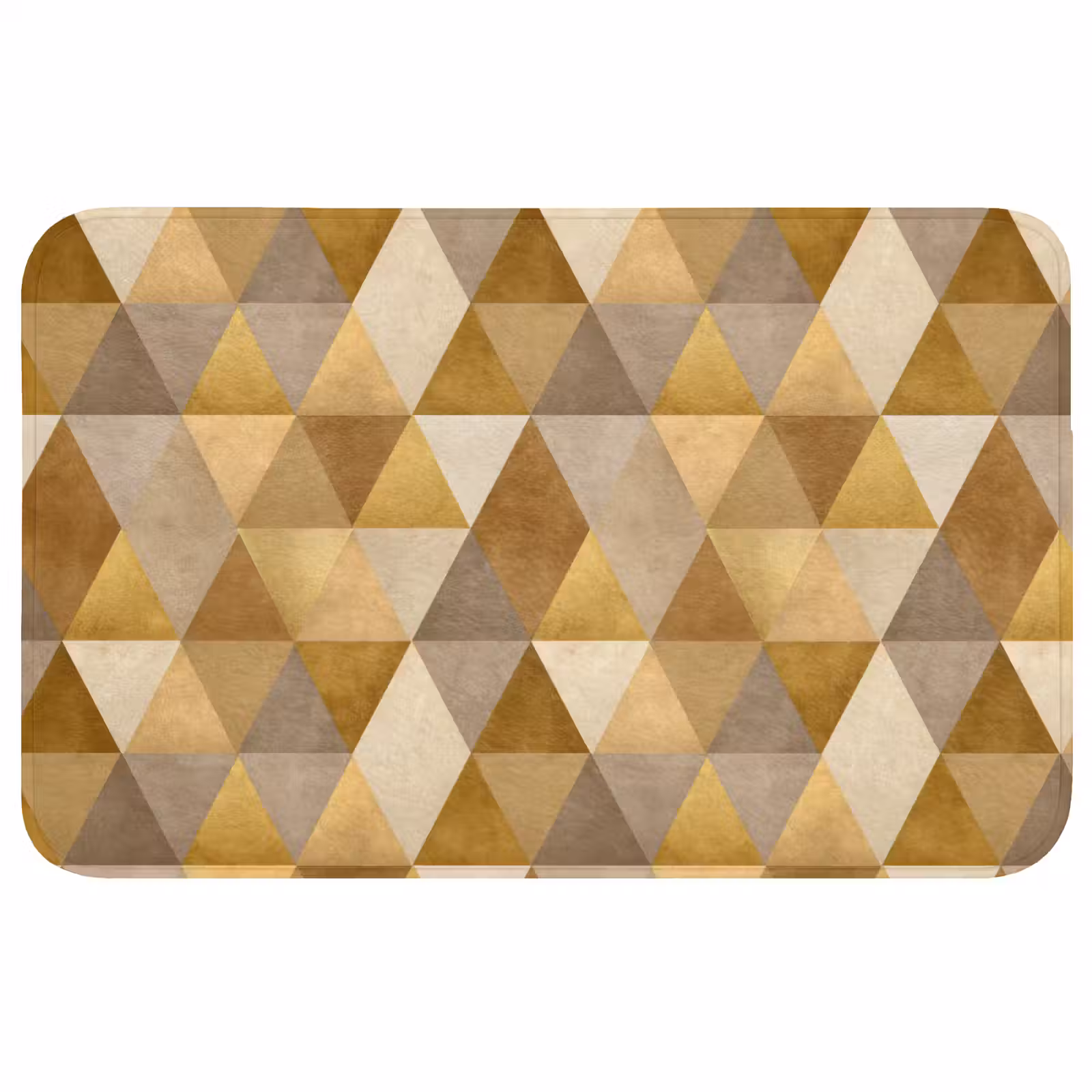 Badmat - Geometrisch - Driehoek - Goud — 1
