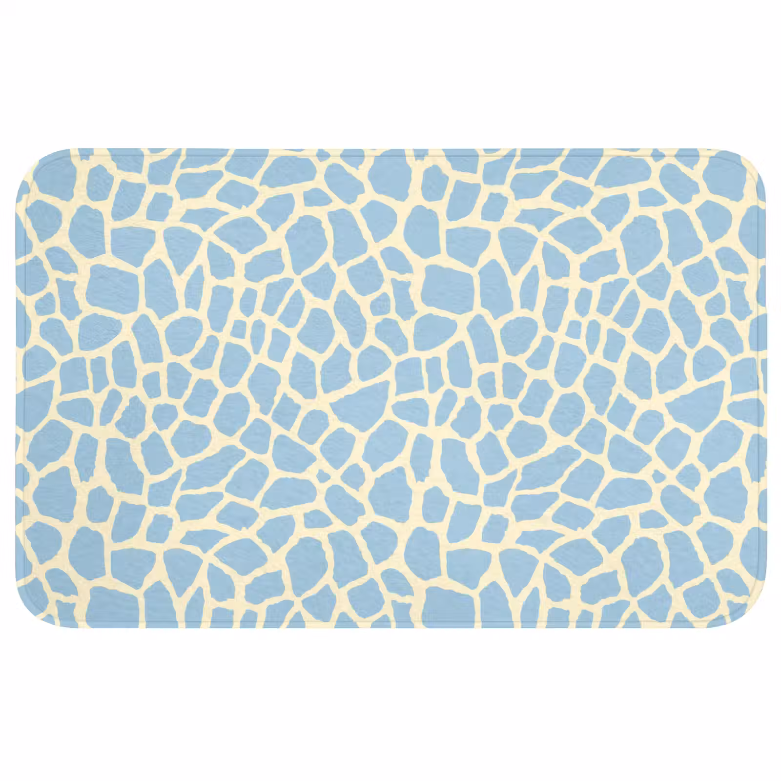 Badmat - Giraf - Modern - Blauw — 1