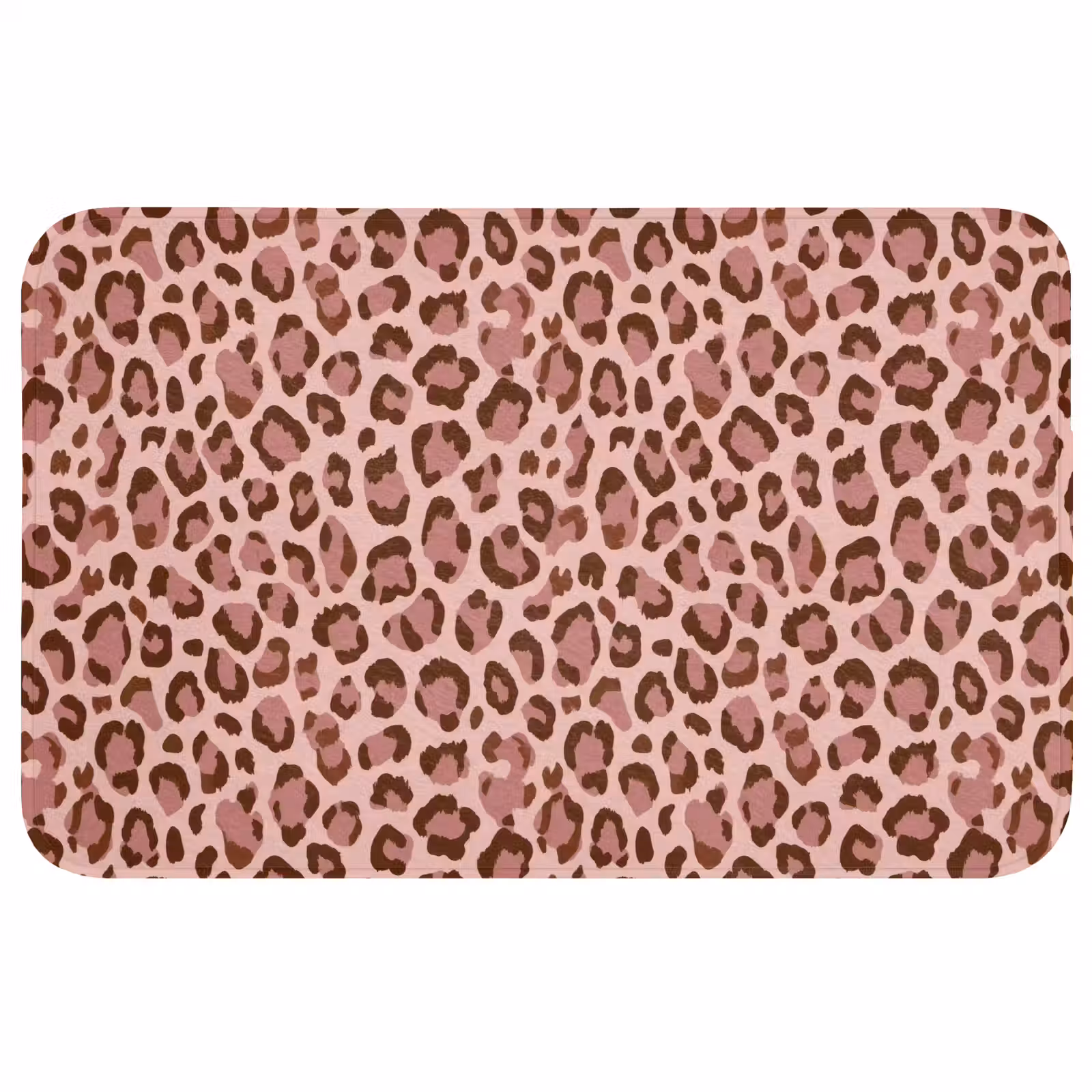 Badmat - Luipaard - Patroon - Roze — 1