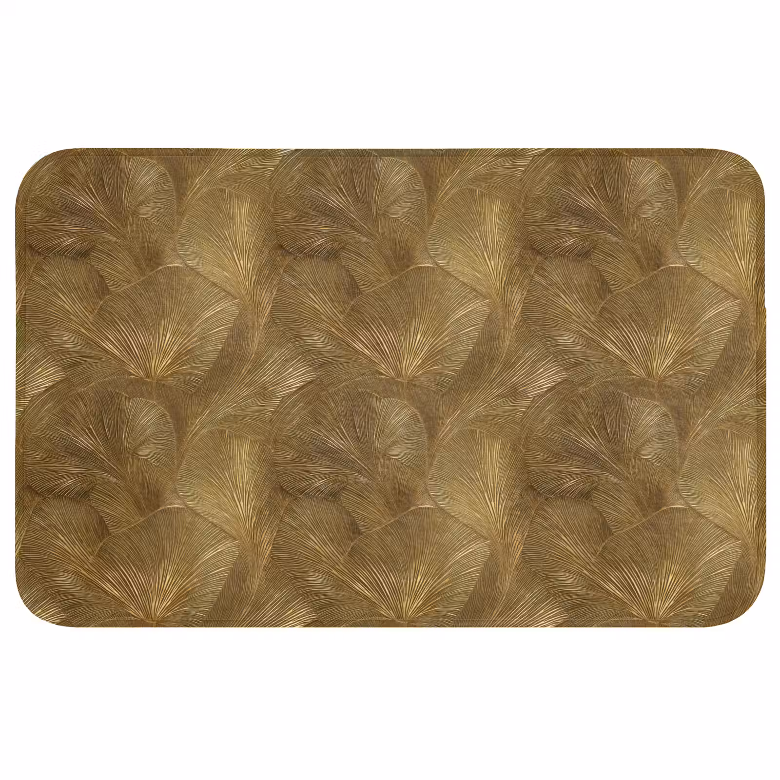Badmat - Organisch - Lijnen - Goud — 1