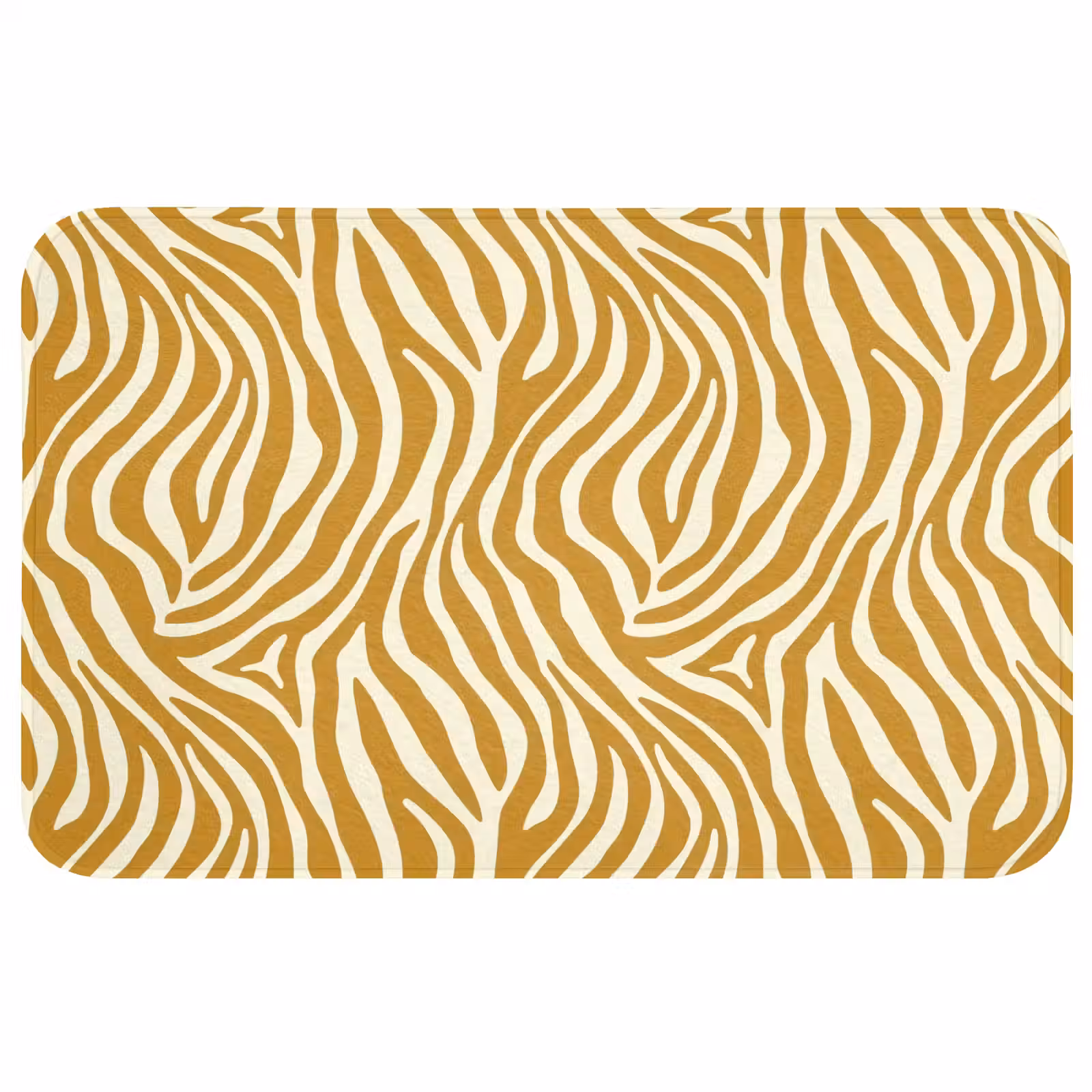 Badmat - Zebra - Klassiek - Oker - Geel — 1