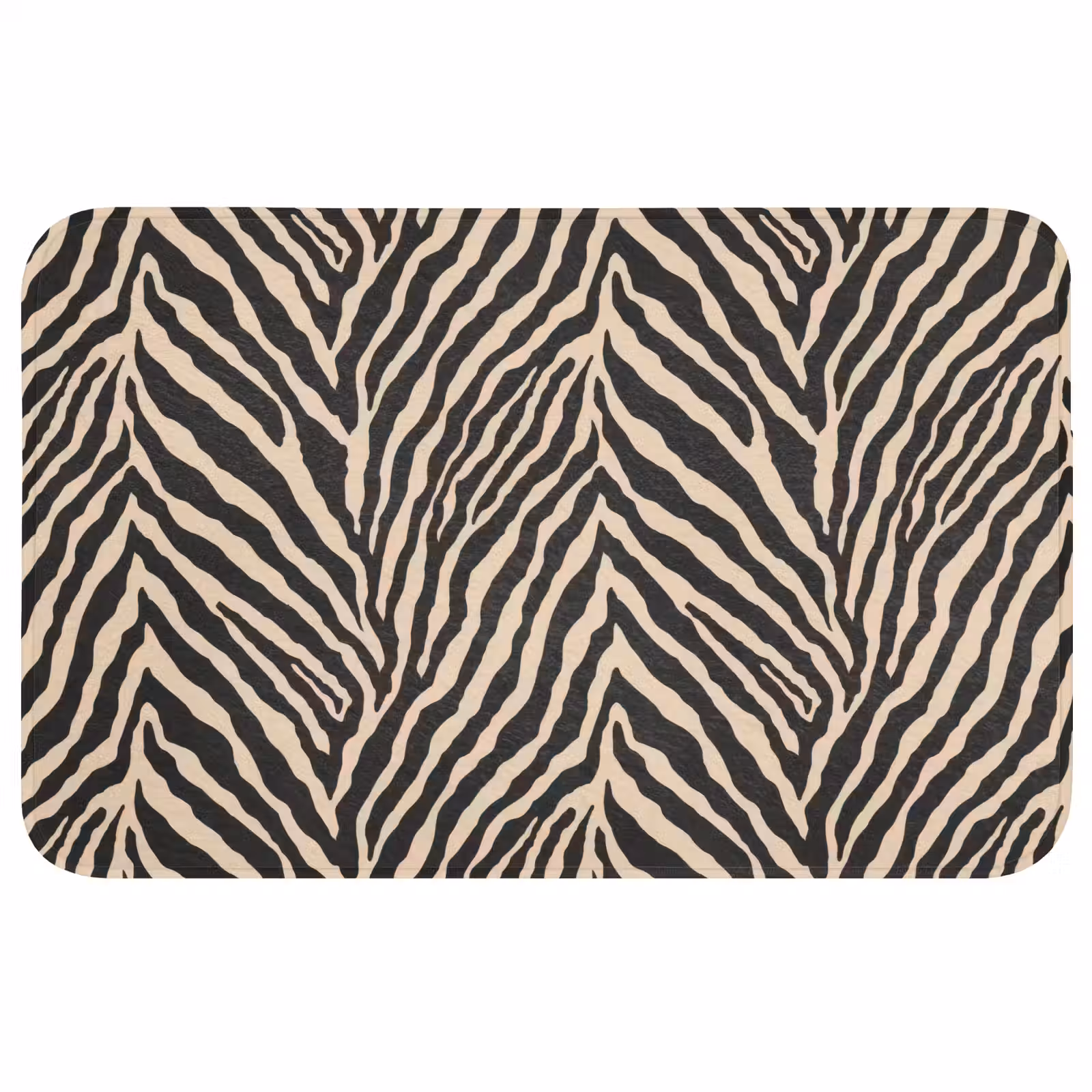 Badmat - Zebra - Klassiek - Zwart — 1