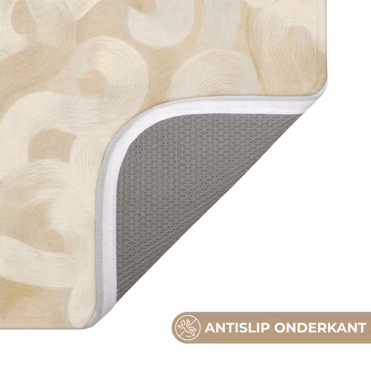 Badmat - Abstract - Lijnen - Beige — 3