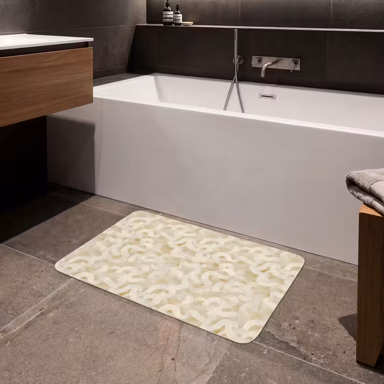 Badmat - Abstract - Lijnen - Beige — 4